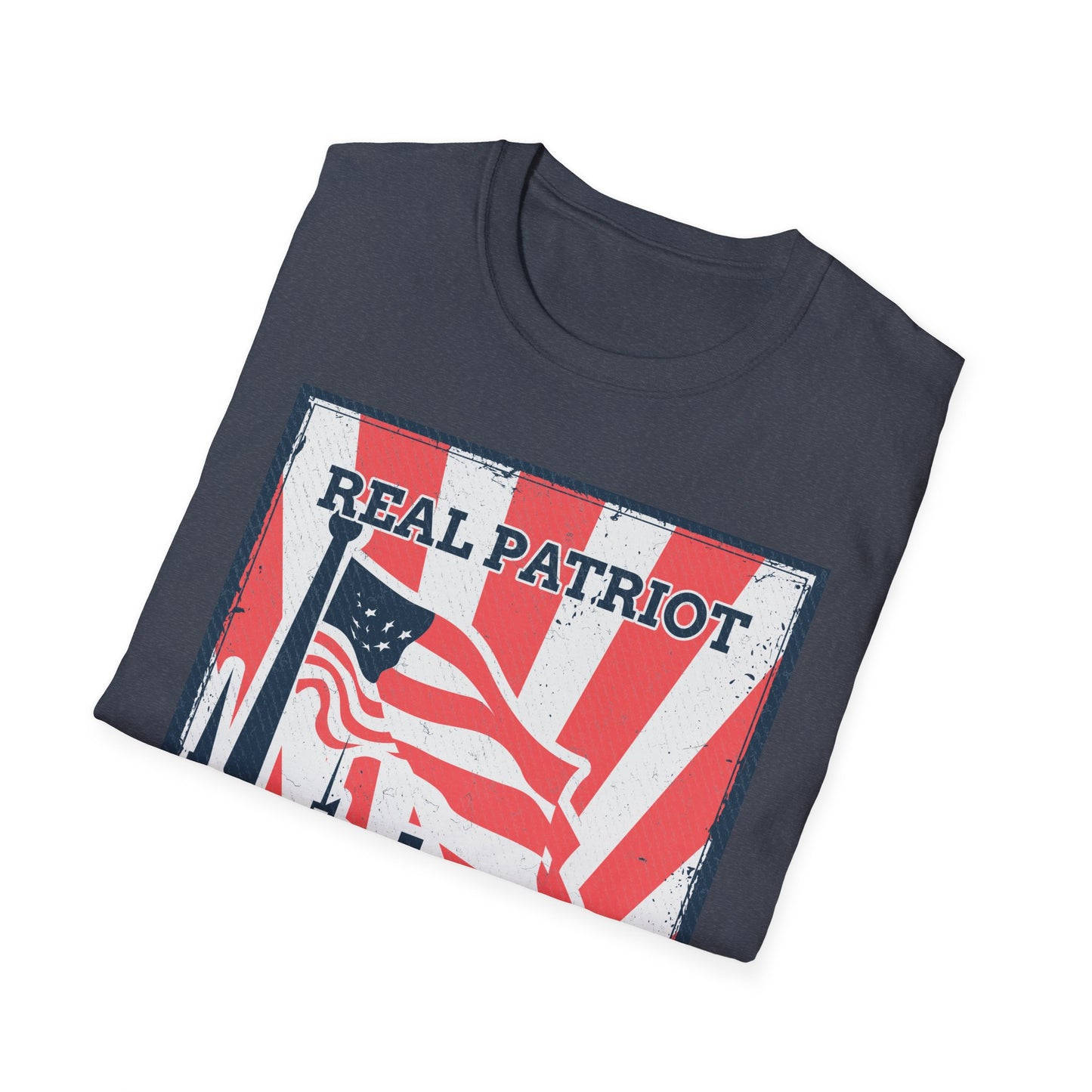Real Patriot Retro USA Graphic T-Shirt, Vintage Real Patriot Tee, American Apparel, Gift for Veterans And Dads