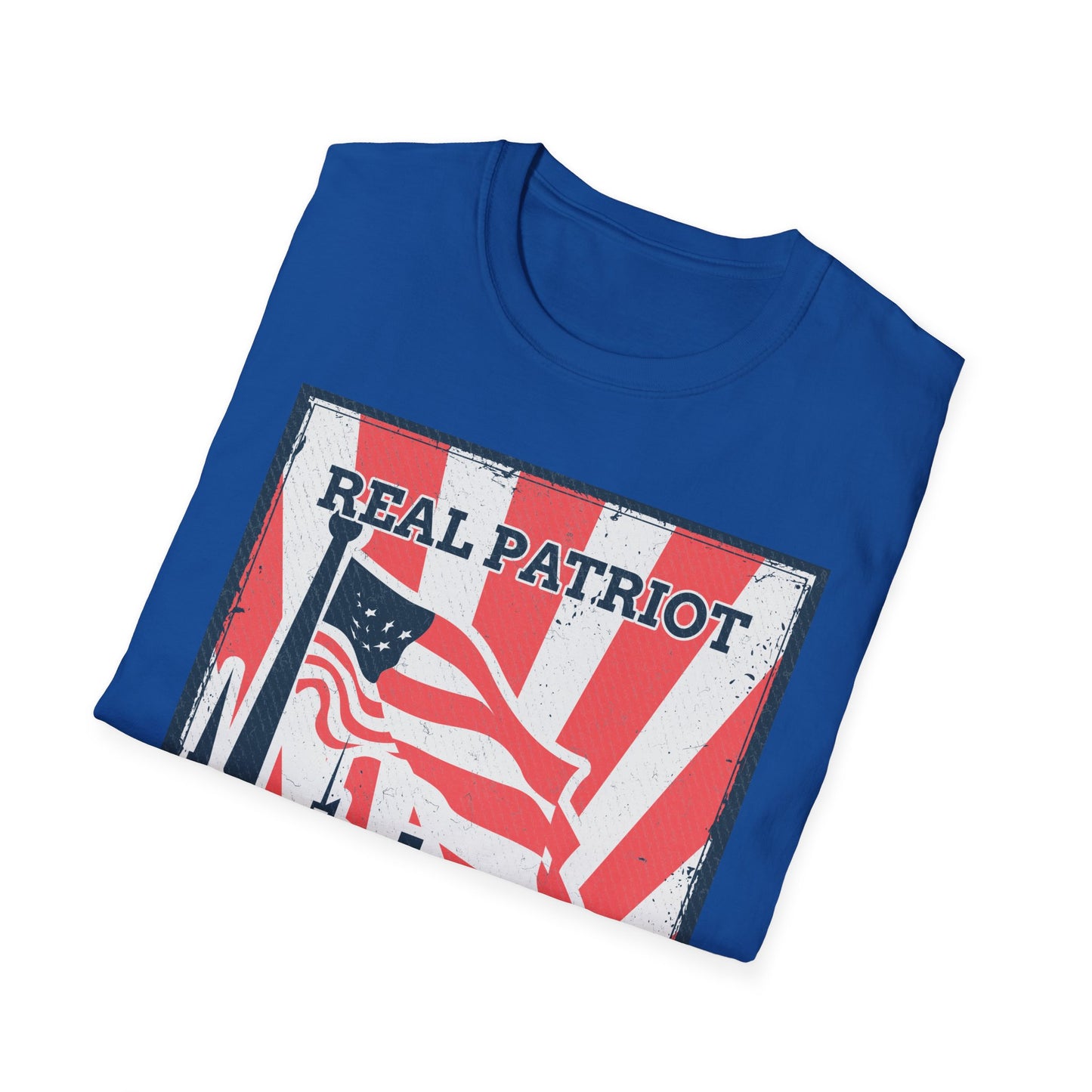 Real Patriot Retro USA Graphic T-Shirt, Vintage Real Patriot Tee, American Apparel, Gift for Veterans And Dads