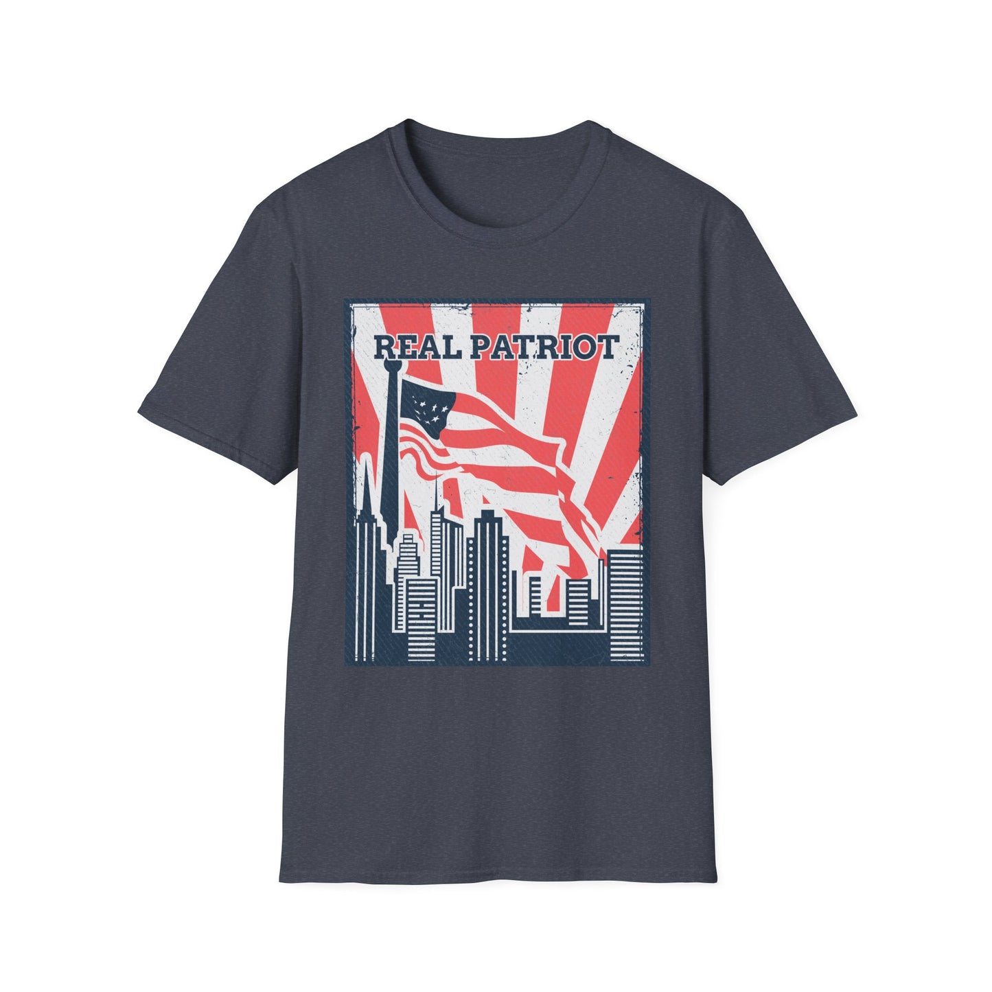 Real Patriot Retro USA Graphic T-Shirt, Vintage Real Patriot Tee, American Apparel, Gift for Veterans And Dads