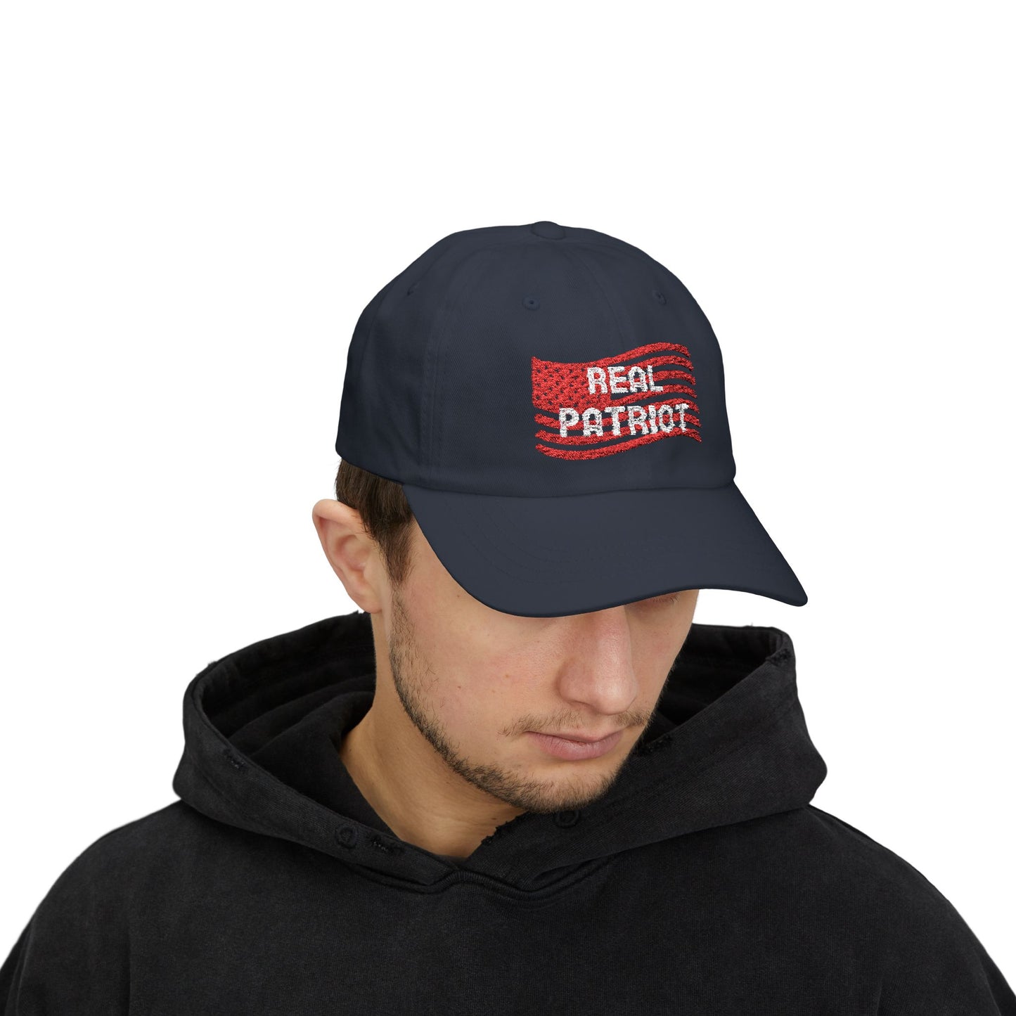 Real Patriot Proud American Dad Style Retro Hat, Comfortable And Classic, Great for BBQs, Everyday Wear, Gift for Dads