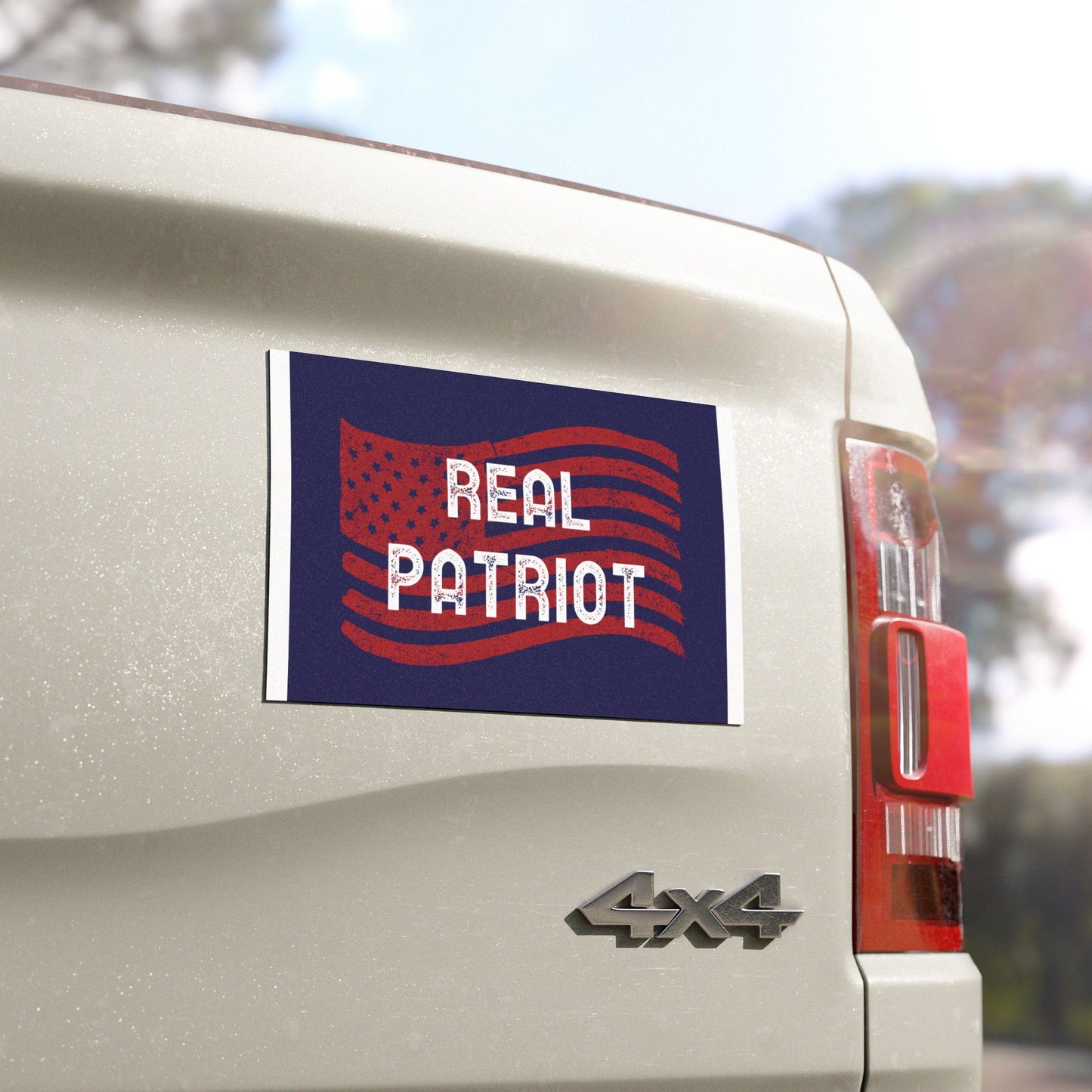 Real Patriot USA Car Magnets - American Design, Car Accessories, Gifts for Veterans, Dads and Proud Everyday Patriots