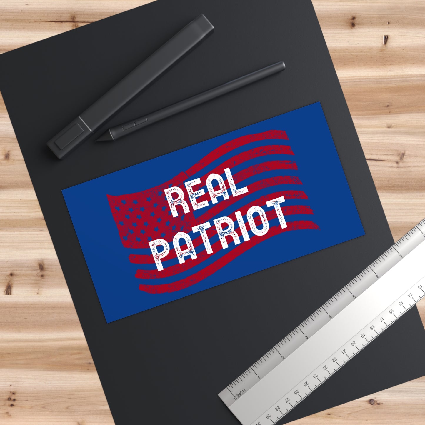 Real Patriot Bumper Stickers for Cars, Real Patriot Vinyl Decals, American Pride Stickers, Vehicle Accessories, Gift for Veterans
