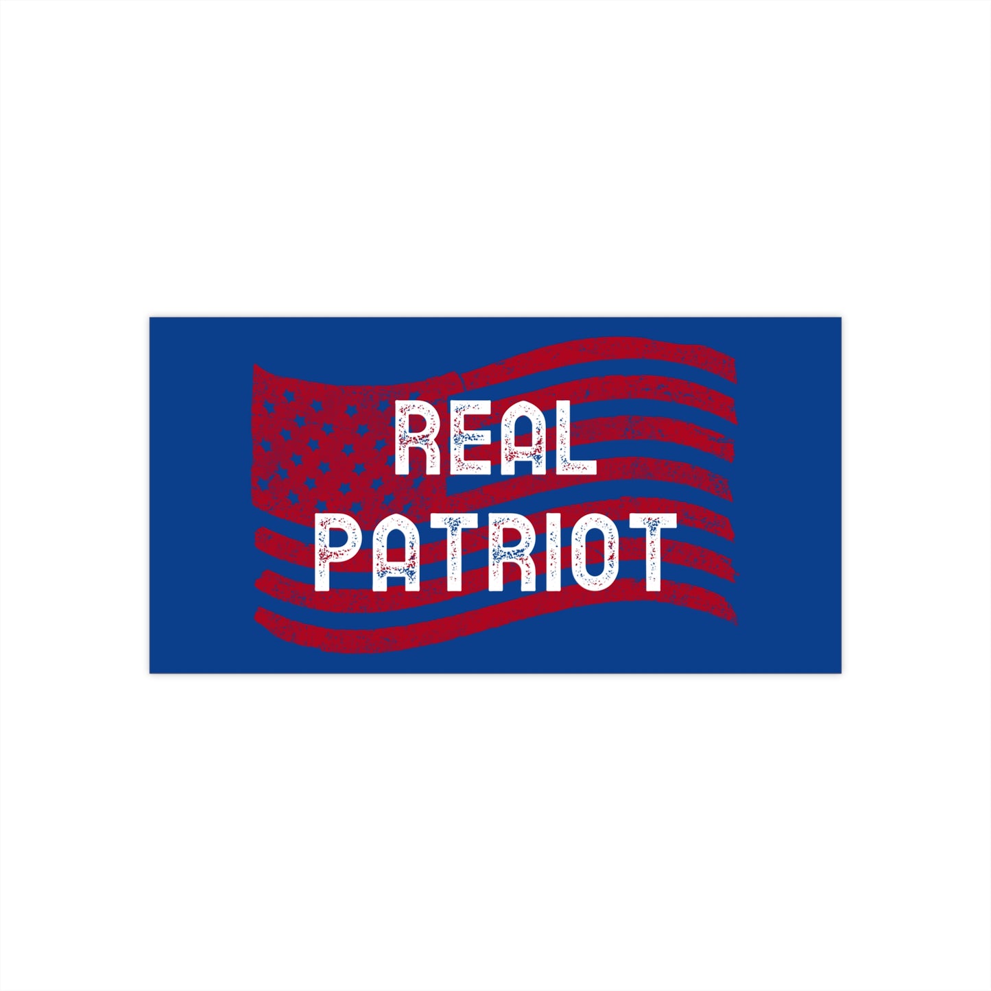 Real Patriot Bumper Stickers for Cars, Real Patriot Vinyl Decals, American Pride Stickers, Vehicle Accessories, Gift for Veterans
