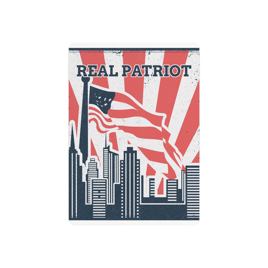 Real Patriot Metal Art Sign, USA Home Decor for Veterans, Gift for Independence Day, Wall Art for Rustic American Decor, Retro Flag Art For Bold Americans