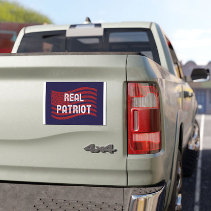 Real Patriot USA Car Magnets - American Design, Car Accessories, Gifts for Veterans, Dads and Proud Everyday Patriots