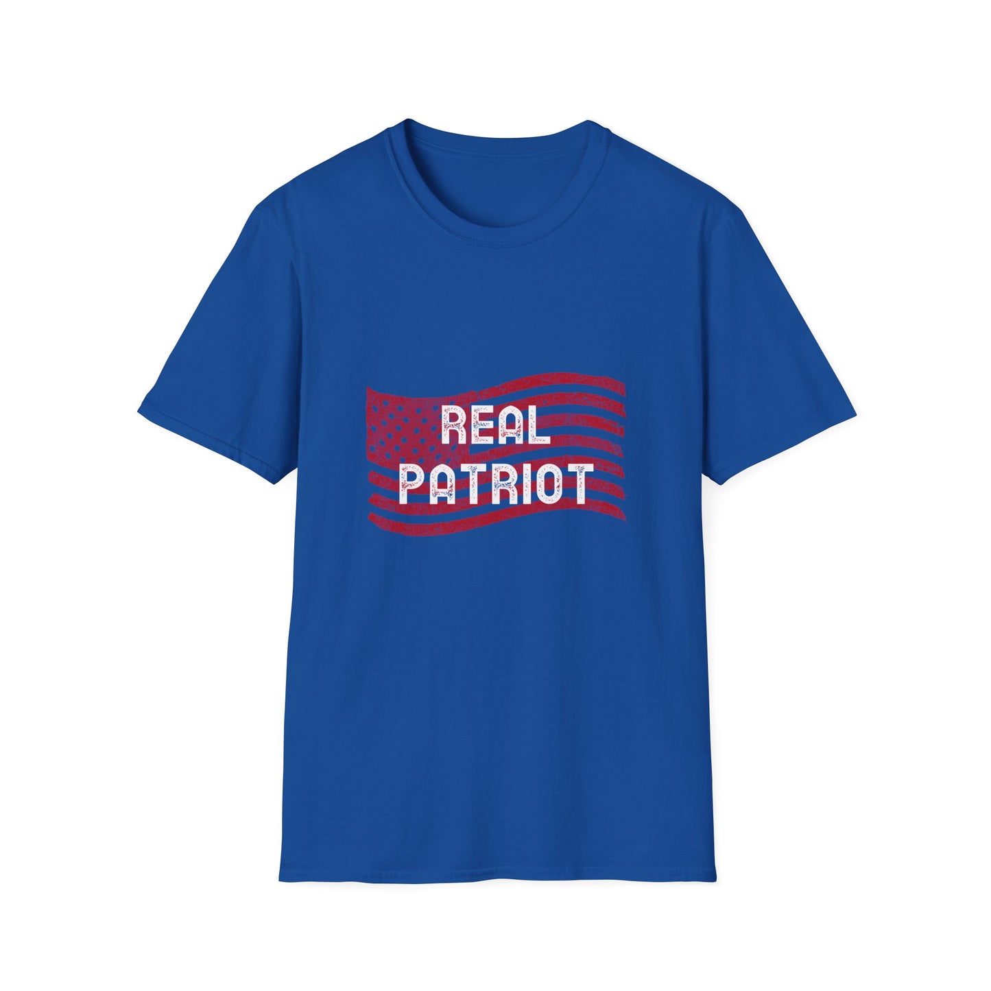 Real Patriot Shirt – Vintage American Flag Graphic for Proud Everyday Patriots Unisex T-Shirt, Gift for Veterans, American Pride Apparel