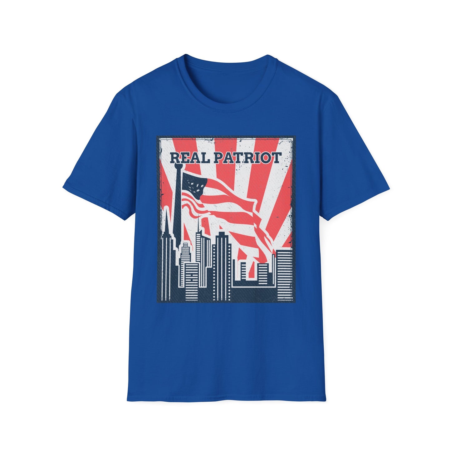 Real Patriot Retro USA Graphic T-Shirt, Vintage Real Patriot Tee, American Apparel, Gift for Veterans And Dads