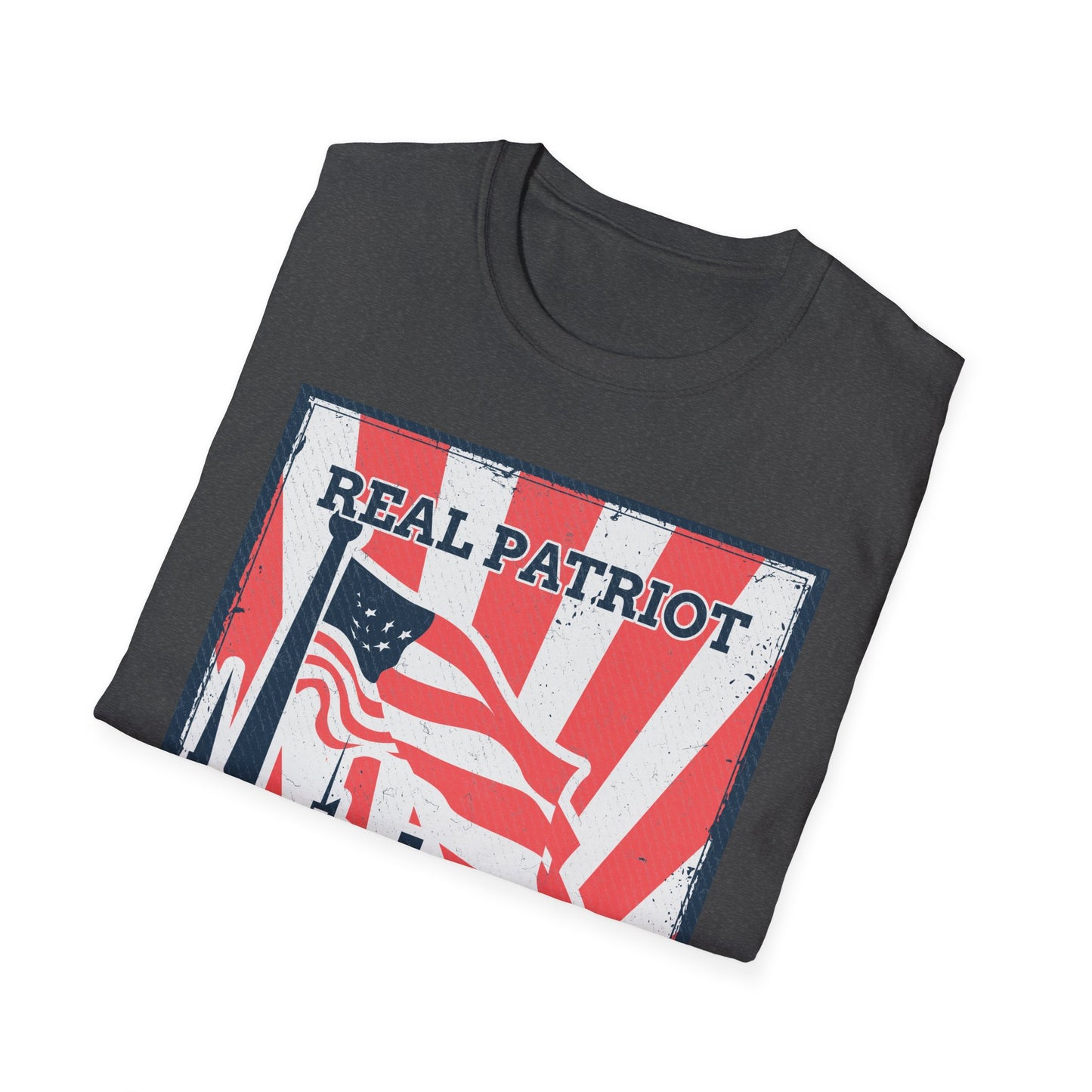 Real Patriot Retro USA Graphic T-Shirt, Vintage Real Patriot Tee, American Apparel, Gift for Veterans And Dads