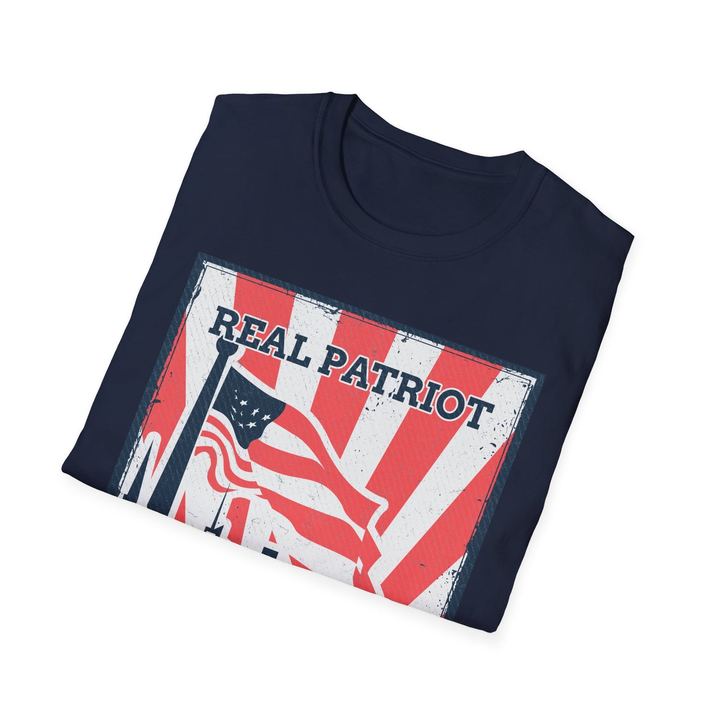 Real Patriot Retro USA Graphic T-Shirt, Vintage Real Patriot Tee, American Apparel, Gift for Veterans And Dads
